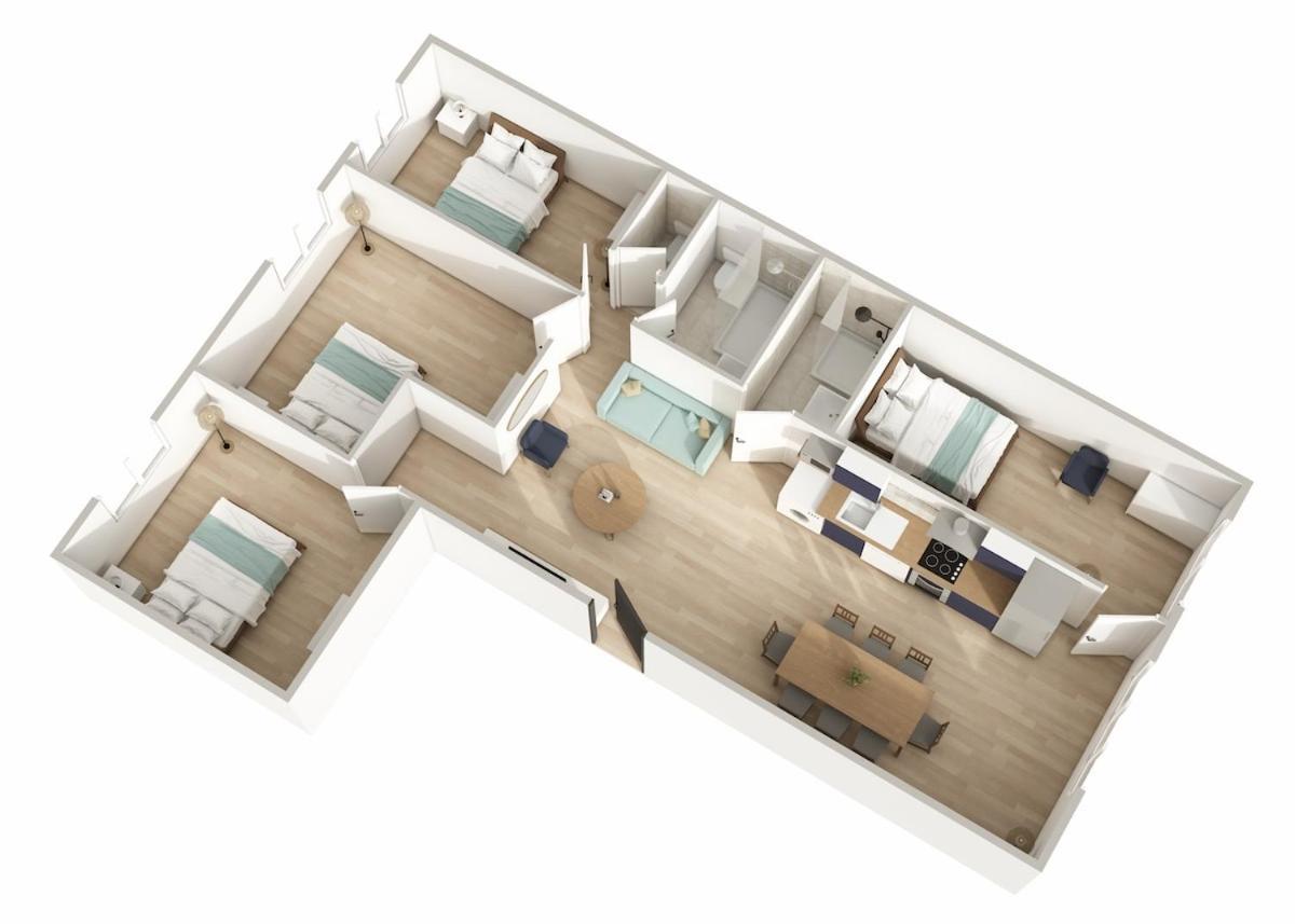 Appartement 4 Chambres 马恩河畔的尚格尼 外观 照片